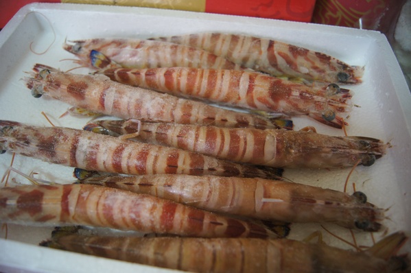 飛宇澎湖海鮮，野生大明蝦、頂級小管醬、海鮮干貝醬、花枝排
