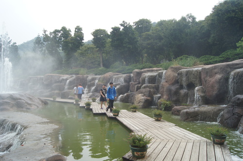 台中景點。台中新社古堡花園