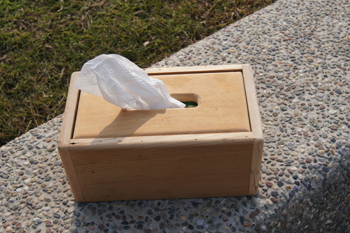 上掀式面紙盒(檜木)