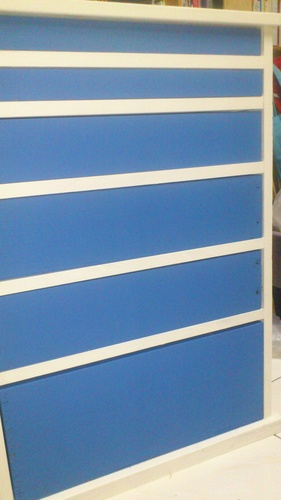 復古藍白櫃