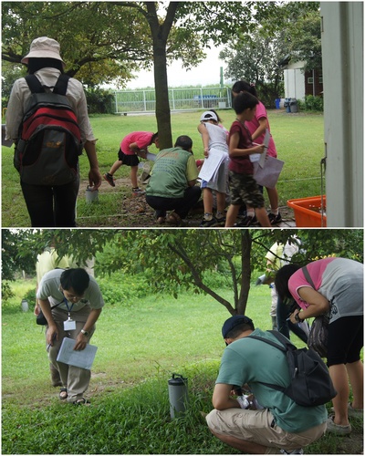 親子遊。101年水雉生態教育園區濕地教育營隊(第一天)濕地探索