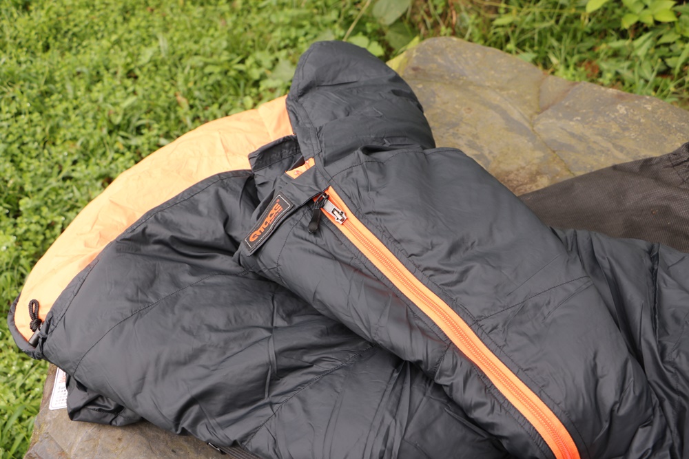 露營用品推薦 x QTACE Q1-6200 黑橘羽絨睡袋、必敗睡袋 使用心得 開箱推薦