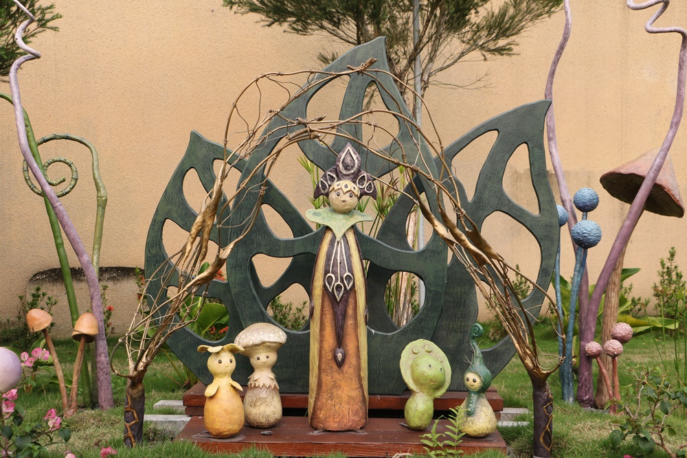 屏東新景點。艾米達精靈谷茶樹莊園 一秒來到奇幻精靈世界 萌萌der夢幻小精靈 蘑菇精靈 石頭巨人