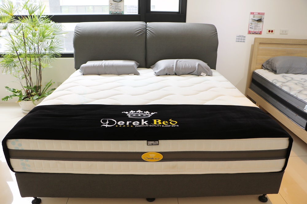 高雄床墊推薦。德瑞克名床 德國工藝精神 舒適好床 免費10天試睡、床墊保固15年