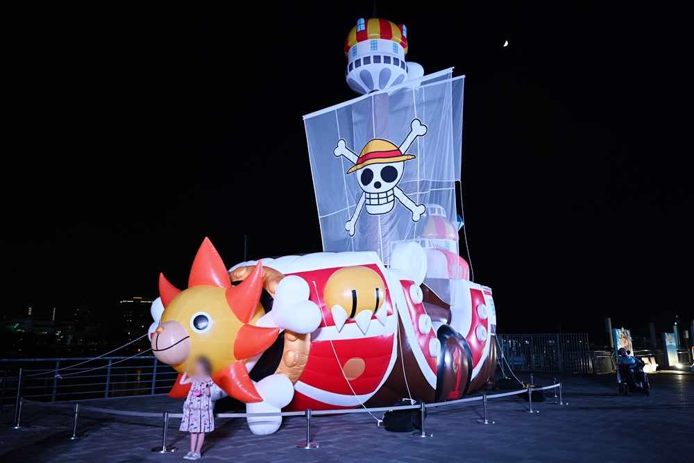 台南景點。One Piece 海潮慶典 12公尺高千陽號在安平、可愛彩色喬巴帽、海賊王主題快閃店！
