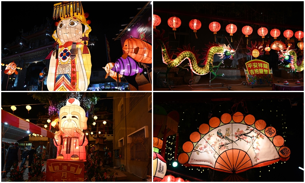 2024台灣燈會在台南。安平媽祖燈區 安平開台天后宮 近600公分的大型媽祖花燈、結合地方友廟造型花燈共同展出！