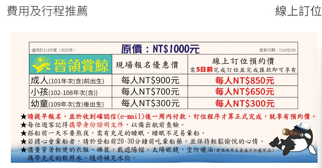 台東成功港｜跟著晉領號賞鯨豚 海洋環境教室！
