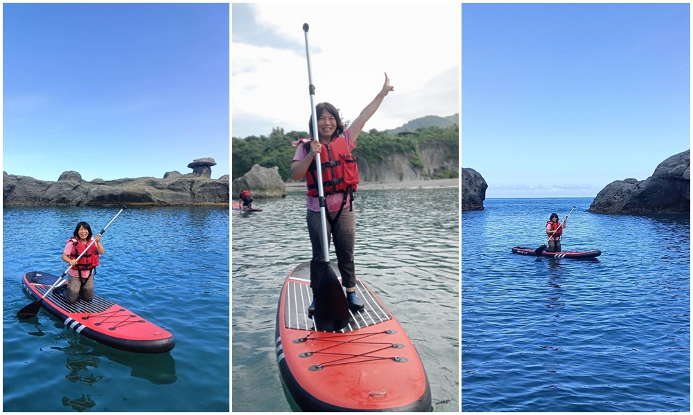 台東達魯岸獨木舟.立槳sup｜立槳 SUP 初體驗、石雨傘奇岩與天然火山泥之旅！