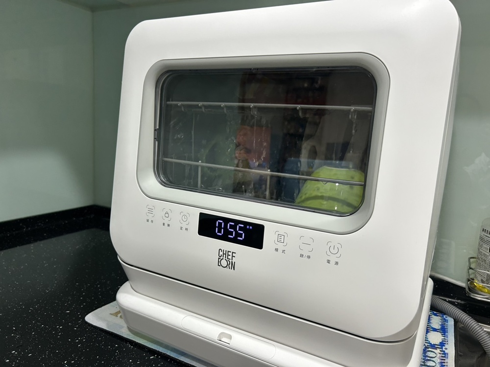 開箱｜CHEFBORN韓國天廚  WASHFALL5人份獨立式紫外線洗碗機、免安裝！