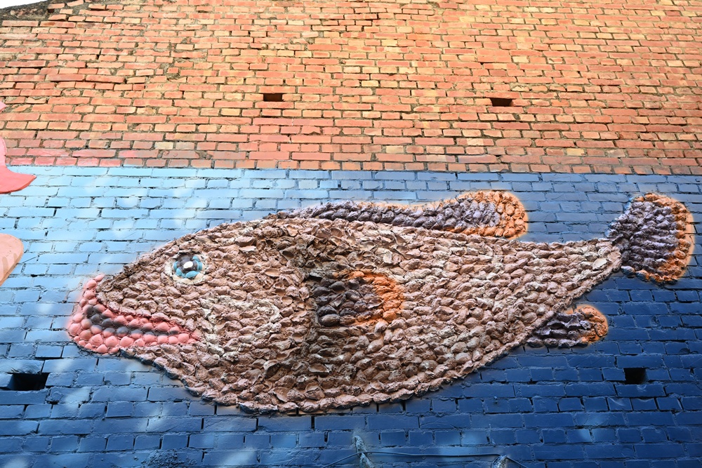 雲林口湖私房景點｜金湖聚落「蚵貝藝術牆」散步秘境！