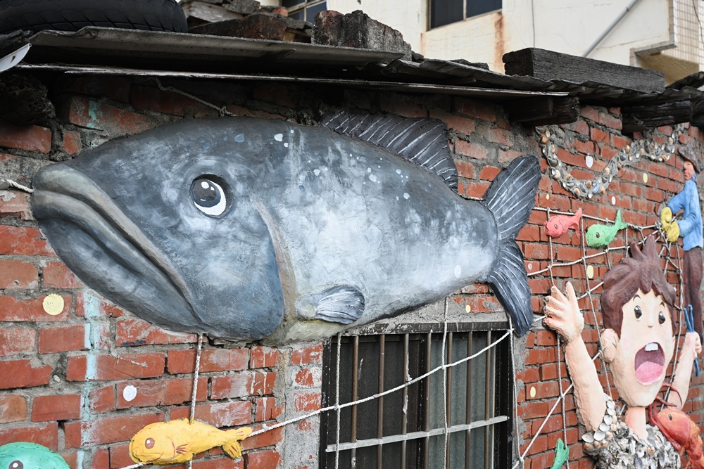 雲林口湖私房景點｜金湖聚落「蚵貝藝術牆」散步秘境！