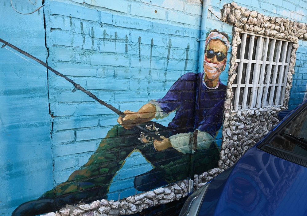 雲林口湖私房景點｜金湖聚落「蚵貝藝術牆」散步秘境！