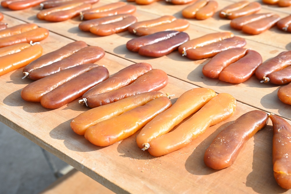 雲林口湖。口福烏魚伯烏魚子 烏金條、蜜蠟烏魚子、血子烏魚子 x 新榮製冰-烏魚子霜淇淋！