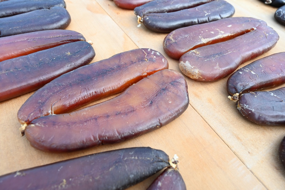 雲林口湖。口福烏魚伯烏魚子 烏金條、蜜蠟烏魚子、血子烏魚子 x 新榮製冰-烏魚子霜淇淋！