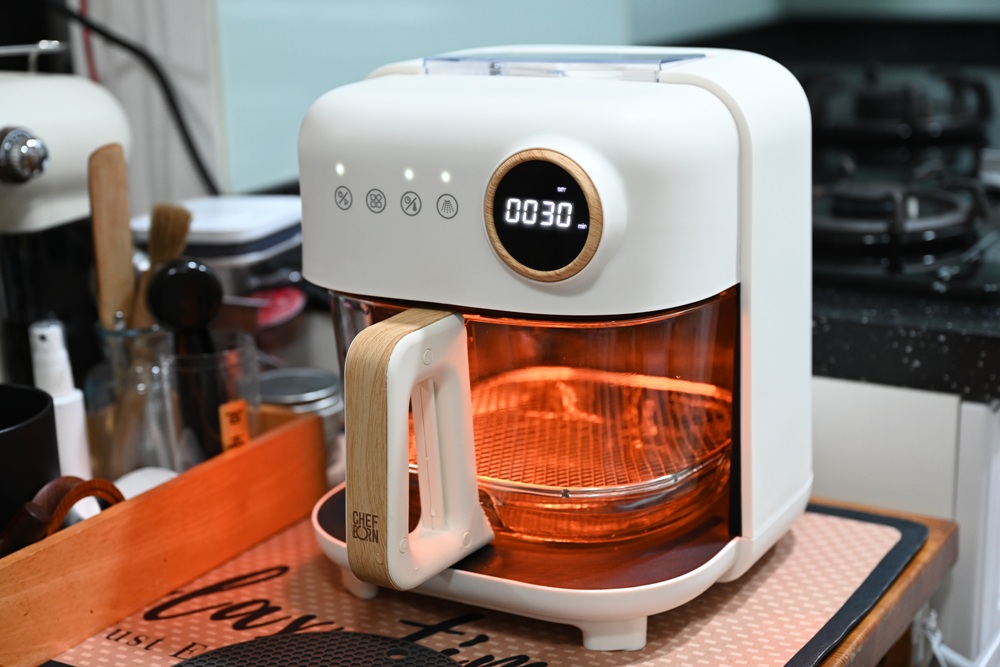 開箱｜CHEFBORN韓國天廚 Air蒸氣雲朵4.5L氣炸鍋！